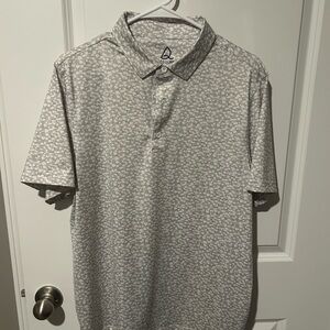 Deolax Men's Light Gray Textured Polo Shirt